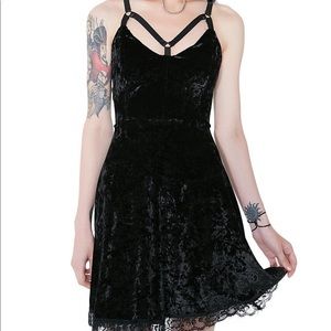 Killstar Adora velvet black dress